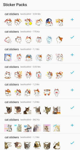 Funny Cat stickers - WAstickerapps स्क्रीनशॉट 1