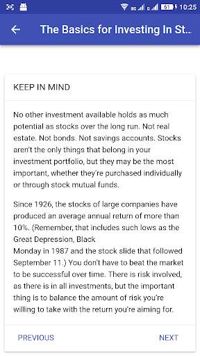 THE BASICS FOR INVESTING IN STOCKS screenshot 3