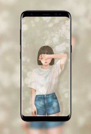 Lonely Girl Wallpapers 4 تصوير الشاشة