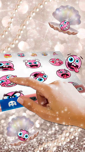 Beautiful Pearl Keyboard Theme screenshot 2
