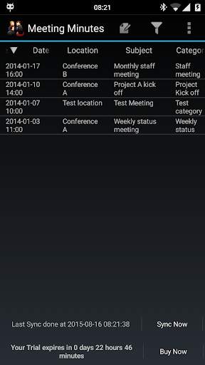 Meeting Minutes Trial screenshot 1