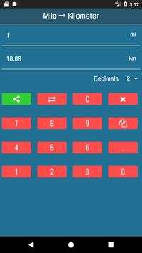 Miles to Kilometer Converter screenshot 2