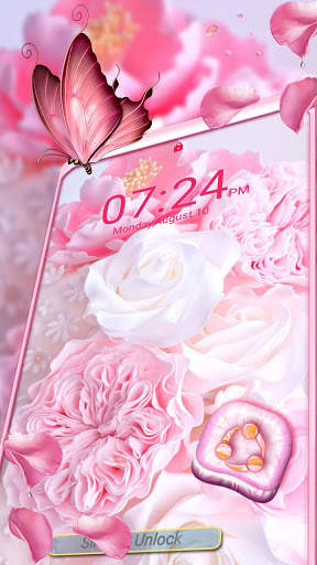 Rose Pink Launcher Theme screenshot 3