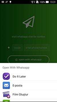 Open With Whatsapp screenshot 2