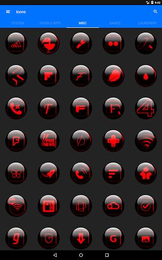 Red Glass Orb Icon Pack скриншот 22