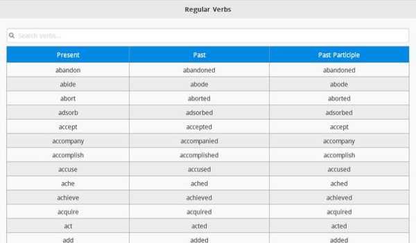 Regular Verbs screenshot 3