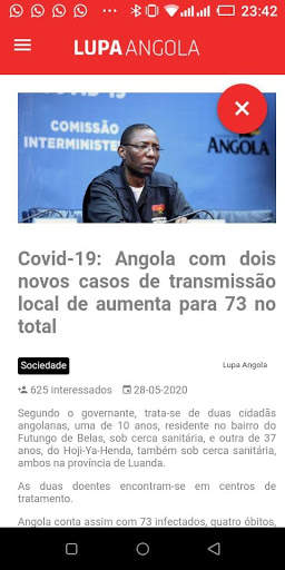 Lupa Angola screenshot 2