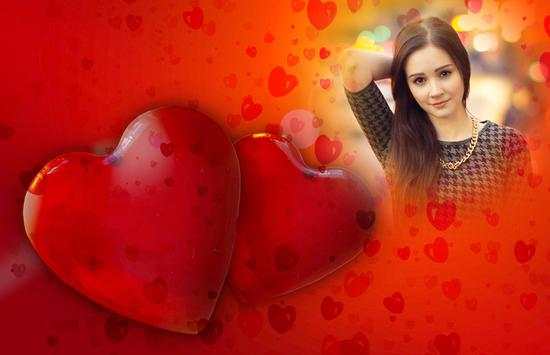 Fluffy Heart Photo Frame screenshot 1