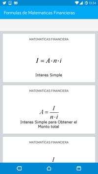 Formulas de Matemáticas Financieras screenshot 1