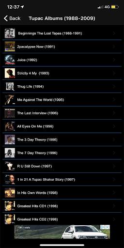 Rap Music - Tupac and Rap & Reggaeton screenshot 3