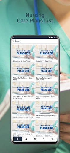 Nursing Care Plans List screenshot 1
