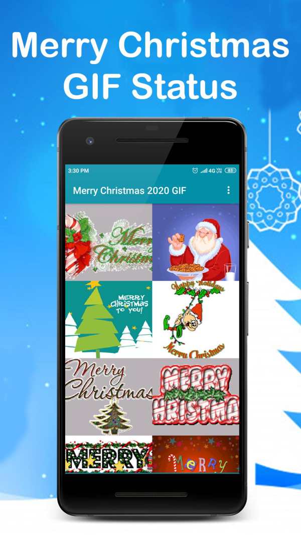 Merry Christmas 2020 GIF Status स्क्रीनशॉट 1