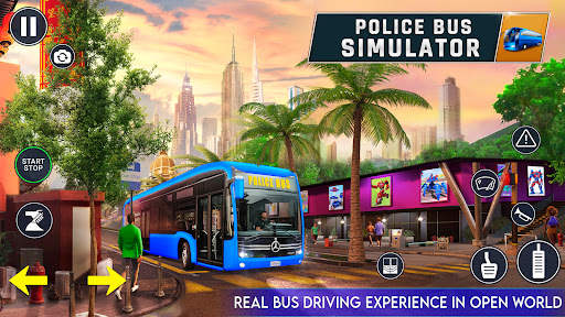 Game Bus Simulator Bus Polisi screenshot 1