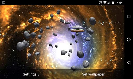 Asteroids 3D Live Wallpaper HD screenshot 8