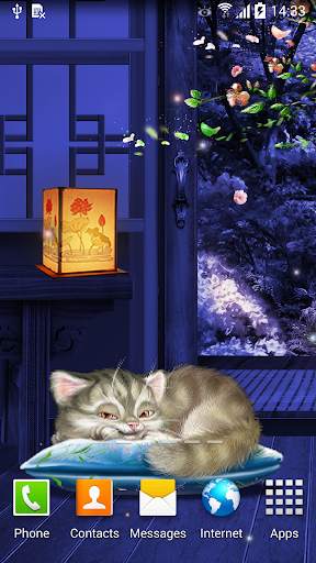 Sleeping Cat Live Wallpaper screenshot 1