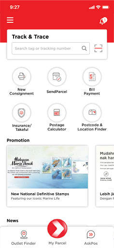 Pos Malaysia screenshot 1