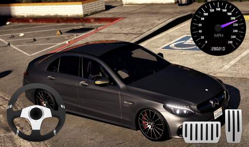 Parking Mercedes C63 AMG City Drive screenshot 1