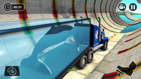 Impossible Whale Transport Truck Driving Tracks screenshot 8
