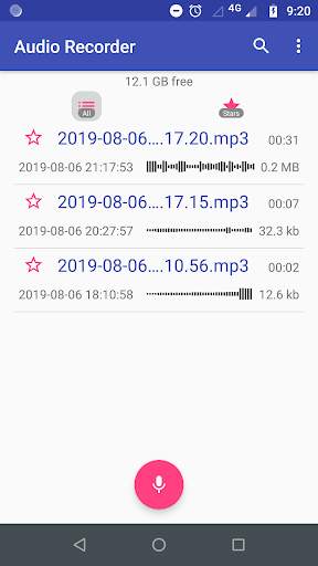 Audio Recorder Mp3 Dictaphone screenshot 1