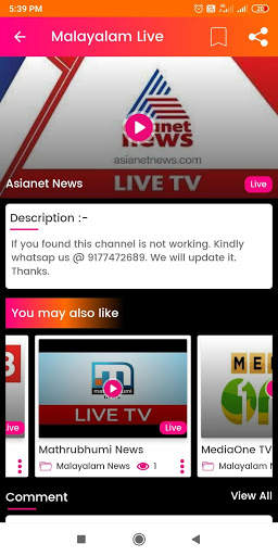 Malayalam Live TV News screenshot 3