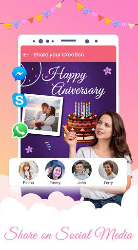 Birthday Cake Editor with Name & Photo Frames 2020 screenshot 2