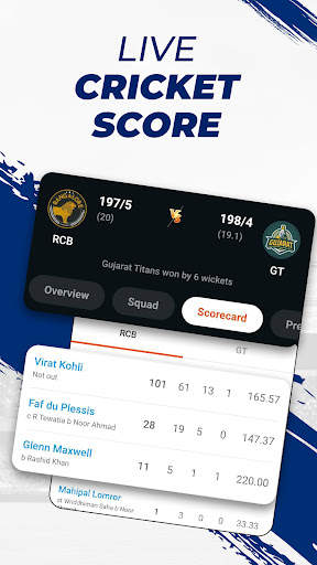 VUSport: Live Cricket & Stats screenshot 9