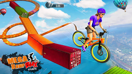 Mega Ramp BMX Bicycle Racing : Tricky Stunts 2020 screenshot 4