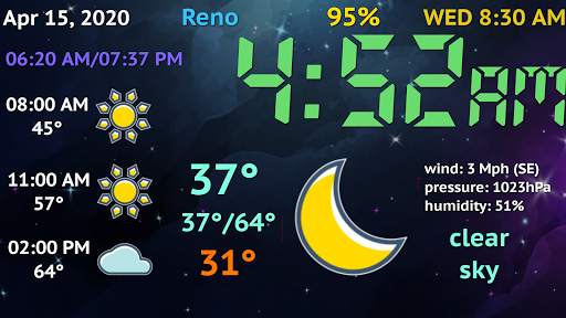 Weather Night Dock v2 Free screenshot 3