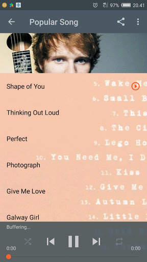 Ed Sheeran Popular Songs screenshot 2