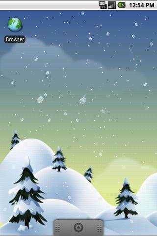 Winter Snowfall Live Wallpaper screenshot 1