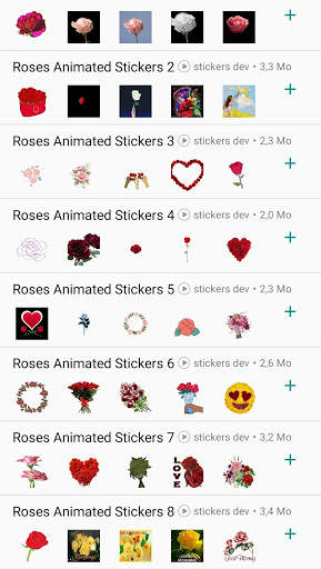Roses Animated Stickers For WhatsApp WAStickerApps screenshot 4