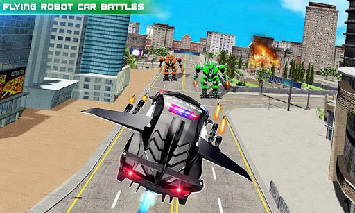 Flying Police Car Robot Hero: Robot Games screenshot 4