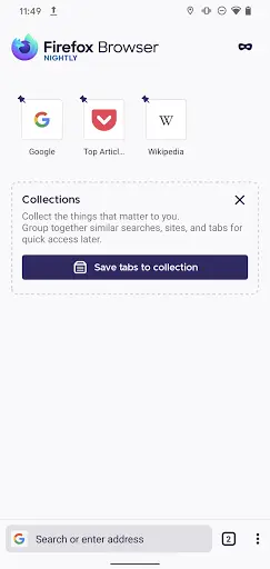 Firefox Nightly for Developers screenshot 1