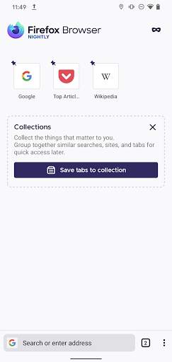 Firefox Nightly for Developers screenshot 1