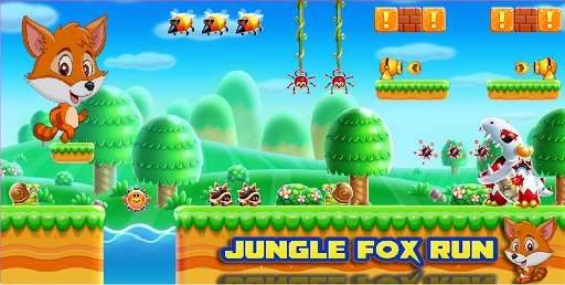 Super Fox World Game: Jungle Adventures Run FREE screenshot 1