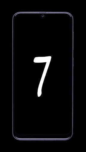 Oled Screen Number Wallpaper : Save Power Mode screenshot 7