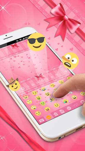 Pink Bow Keyboard Skin screenshot 3