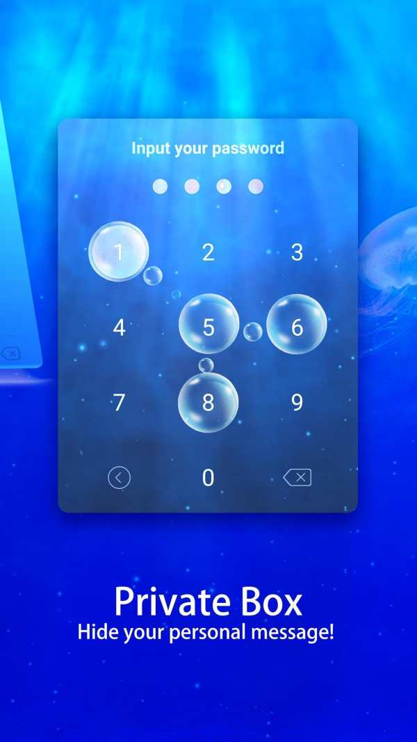 Messenger SMS - 3D Ocean Theme, Call app, Emojis screenshot 4