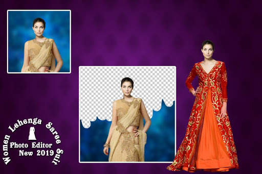 Women Lehenga photo Suit editor screenshot 3