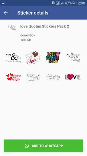 Love Quotes Stickers for WhatsApp screenshot 7