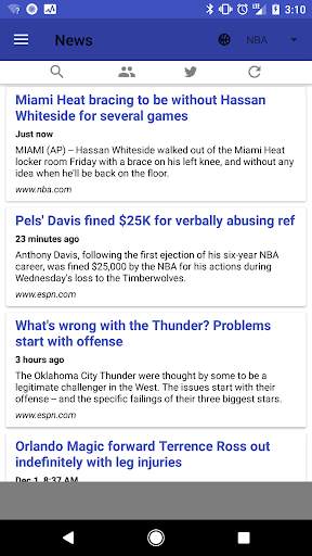 Fantasy Basketball News screenshot 1