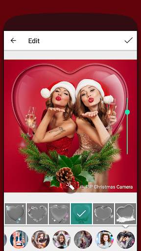 PiP Christmas Camera New Year photo frame 2020 screenshot 1