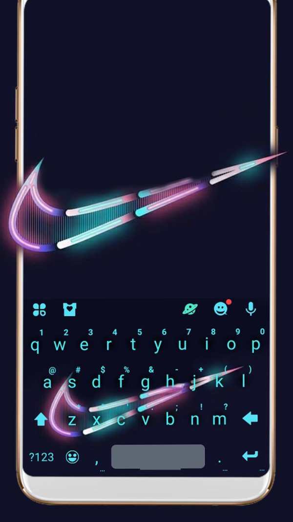 Hologram Sneaker Wike Keyboard Theme 1 تصوير الشاشة