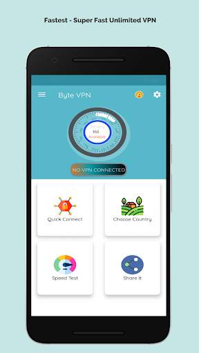 Byte VPN - Unlimited , High Speed Free VPN screenshot 1