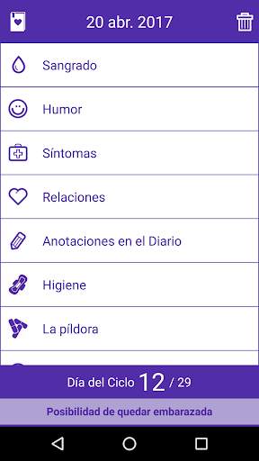 Calendario período adolescente screenshot 5