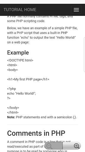 PHP Tutorials Offline screenshot 4