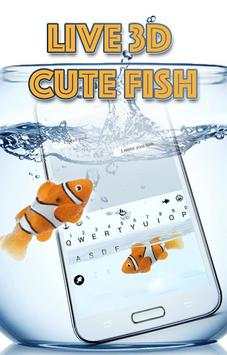 Animated Cute Fish Keyboard Theme screenshot 1