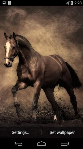 Horse Live Wallpaper FREE screenshot 2