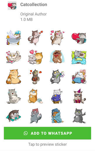 Cat Stickers - WAStickerApps screenshot 2