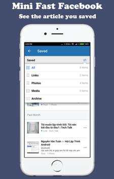 ⚡Mini Fast For Facebook⚡ screenshot 5